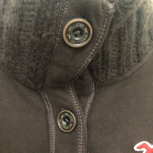 HOLLISTER Womens Large Bettys Brown Sweater Jacket Buttons NWT - Picture 6 of 16